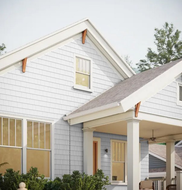 Home exterior with James Hardie fiber cement siding