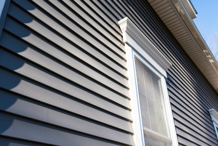 Siding installation on a home by Eldred Contracting